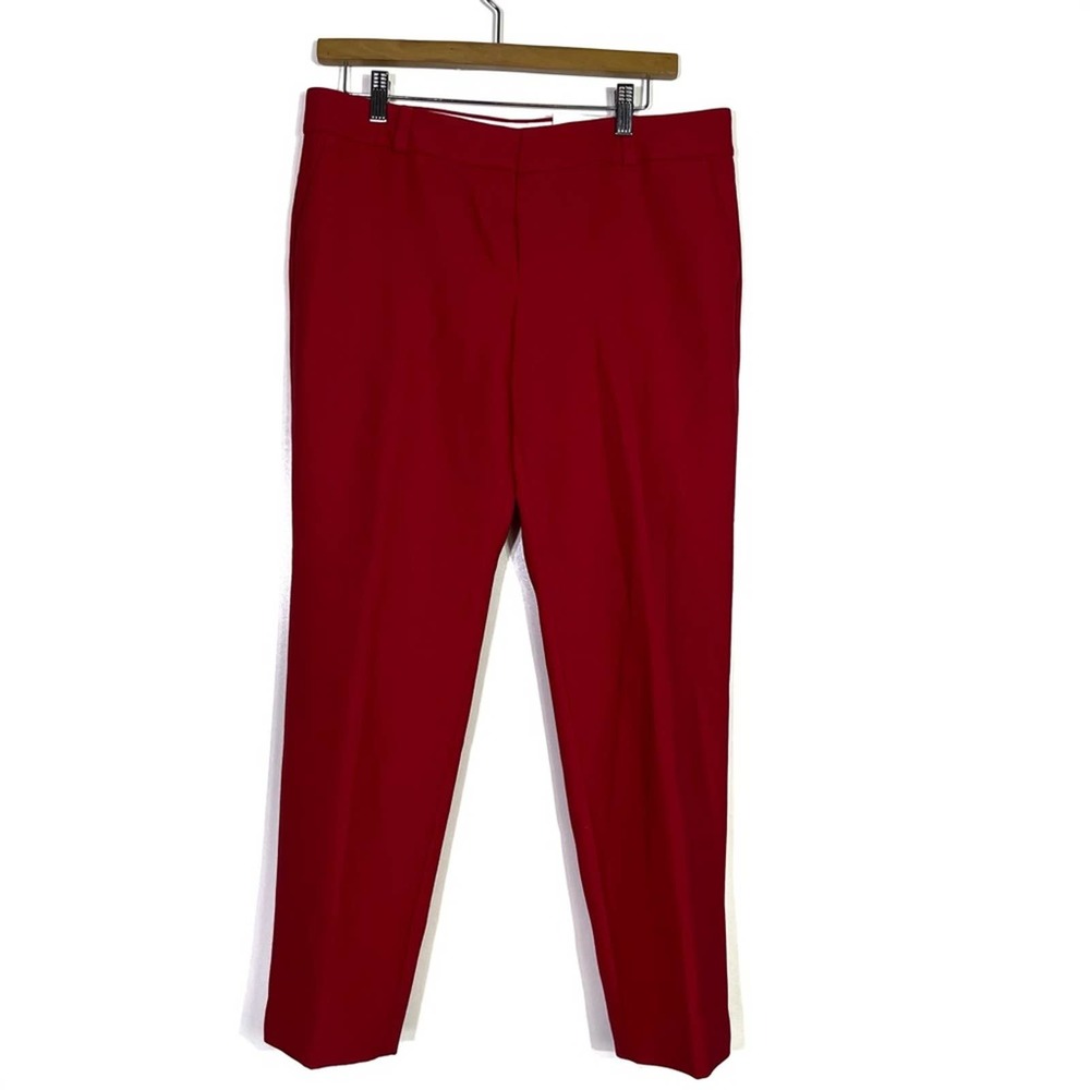 Loft Marisa Fit Straight Red Pants 10P NWOT